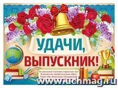 Плакат "Удачи, выпускник!"