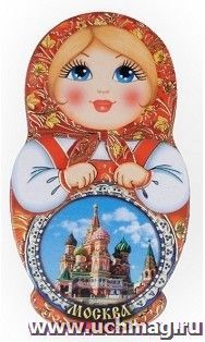 Магнит "Матрешка. Москва"