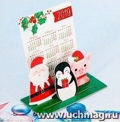 Календарь с фигурками "С Новым Годом!"