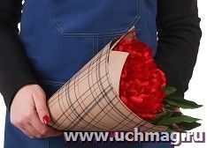 Бумага крафт "Клетка"