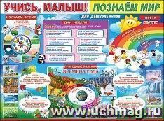 Плакат "Учись, малыш! Познаем мир"
