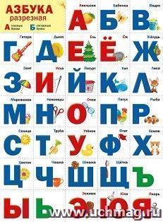 Плакат "Разрезная азбука"