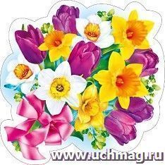 Украшение на скотче "Весенний букет"