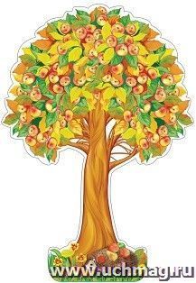 Плакат вырубной "Яблоня осенняя"