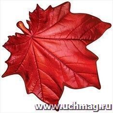 Украшение на скотче "Кленовый красный лист"
