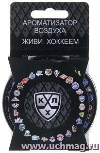 Ароматизатор автомобильный гелевый КХЛ "Живи хоккеем", ж/б, 100 гр.