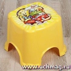 Детский табурет-подставка, антискользящие ножки, жёлтый
