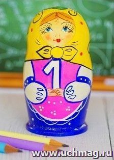 Матрешка "Арифметика", 5 кукол