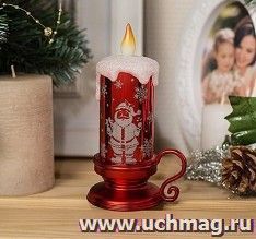 Фигура световая "Свеча Дед мороз"