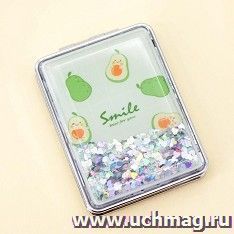Зеркало "Sparkles avocado many"