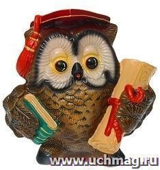 Копилка "Сова с дипломом"
