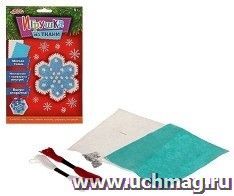 Набор для создания подвесной ёлочной игрушки из фетра "Снежинка"