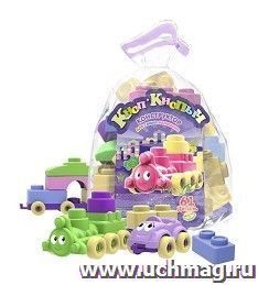 Конструктор "Кноп-Кнопыч", 61 деталь, пастель