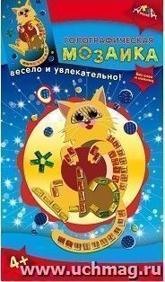 Мозаика голографическая "Кот"
