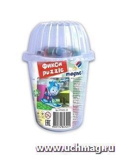 Мягкие магнитные пазлы в стакане "Фиксики. Нолик"