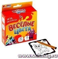 Игра развивающая "Веселые цвета", с набором маркеров
