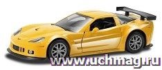 Коллекционная игровая модель "Chevrolet Corvette C6.R Shiny Metallic Series", микс