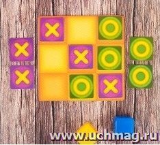 Игрушка логическая для детей "Крестики-нолики", 10 деталей