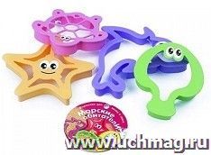 Формочки для песка и снега "Морские обитатели №2", 4 шт.