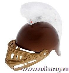 Карнавальный шлем-маска, коричневый
