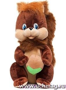 Игрушка мягкая "Белочка с орешком", 37 см.