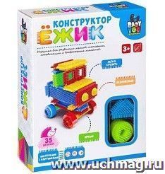 Конструктор "Bondibon. Ежик", машина, 35 деталей