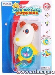Игрушка-погремушка "Моя веселая зверушка", микс