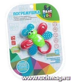 Погремушка с прорезывателем Bondibon "Пчелка"