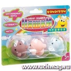 Набор сквишей Bondibon "Няшки. Мишка, заяц, хрюшка"