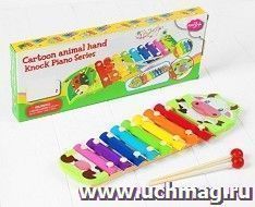 Игрушка музыкальная "Металлофон. Коровка", 8 тонов