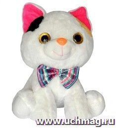 Игрушка мягкая "Кошечка с бантом"
