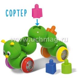 Каталка-сортер "Гусеничка" — интернет-магазин УчМаг
