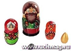 Матрешка "Курочка Ряба", 5 персонажей
