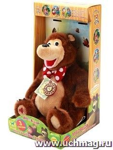 Игрушка мягкая "Мишка рассказывает три сказки"
