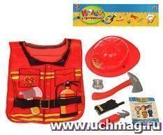 Набор игровой "Играем в профессии". Пожарный, 6 предметов