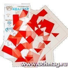 Прозрачный квадрат, красный. Развивающие игры Воскобовича