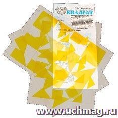 Прозрачный квадрат, желтый. Развивающие игры Воскобовича