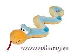 Игрушка мягкая "Змейка голубая", 44 см.