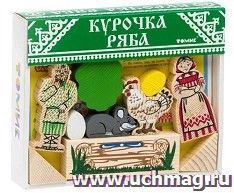 Конструктор деревянный "Сказки". Курочка Ряба, 17 деталей