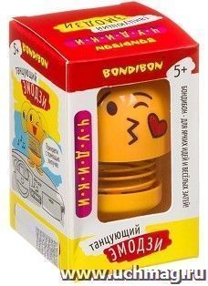 Игрушка-забава Bondibon "Танцующий на пружинке". Эмодзи - воздушный поцелуй