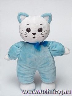 Игрушка Мягкая "Котенок-погремушка", голубой