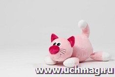 Игрушка мягкая "Кошка", розовая