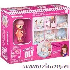 Игровой набор Bondibon «Мебель: кухня и куколка Oly"