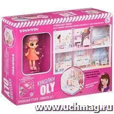 Игровой набор Bondibon "Мебель: ванная комната и куколка Oly"