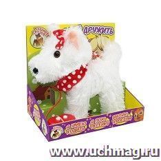 Игрушка "Собачка мягкая", на поводке