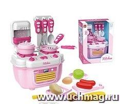 Кухня детская игровая, цвет розовый