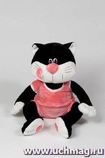 Игрушка мягкая "Кот Симка", черный