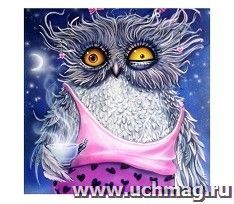 Алмазная мозаика "Сова невыспавшаяся"