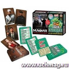 Игры настольные "Мафия+Крокодил"