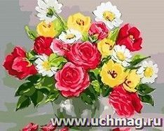 Картина по номерам "Букет с розами"